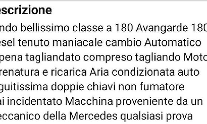 Classe A 180 Avangar...
