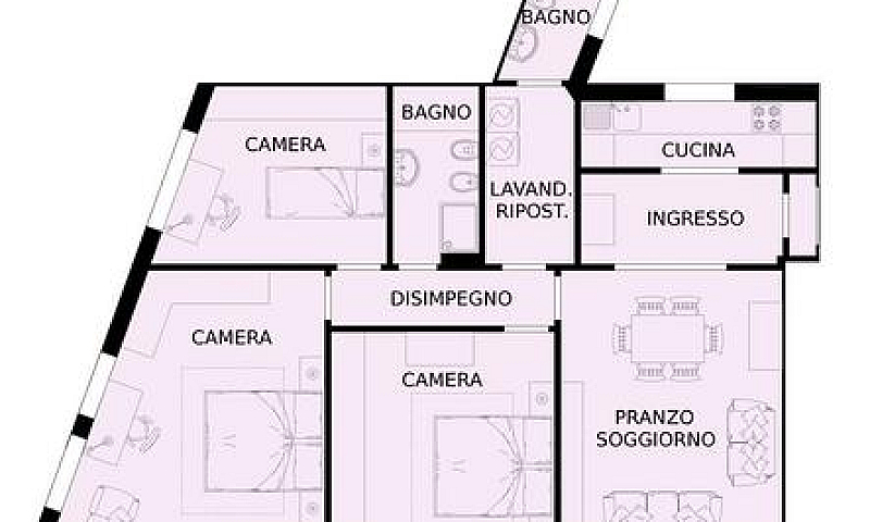 Quadrilocale Via Gar...